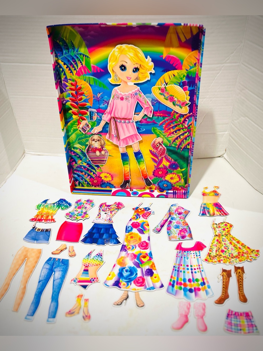 Lisa Frank Fashion Friends Magnetic Dress-Up Doll - Colorful Play Set